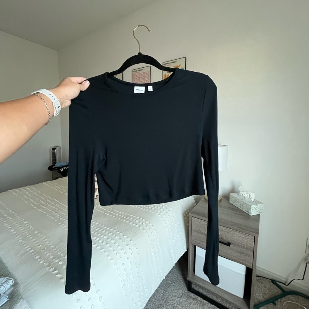 Aritzia Sunday Best Cropped Longsleeve | Size L